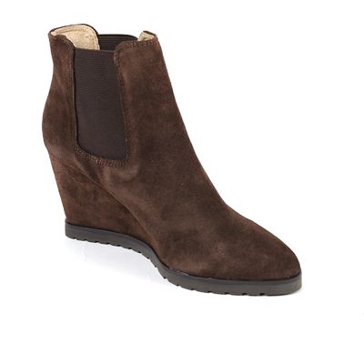 BOOTS ANDRE FEMME DAIM MARRON